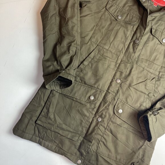 Fjallraven Greenland Parka (89259) Jacket Women Sz S Dark Olive green (Read) - Picture 4 of 16